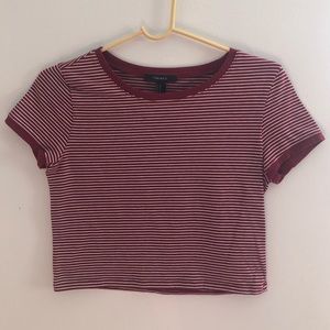 Forever 21 Striped Crop Top
